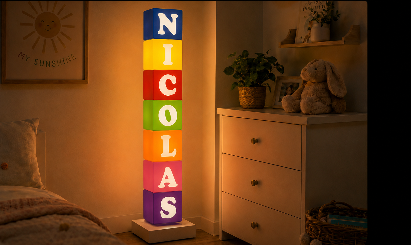 LUMINACUBO Original de suelo con siete letras