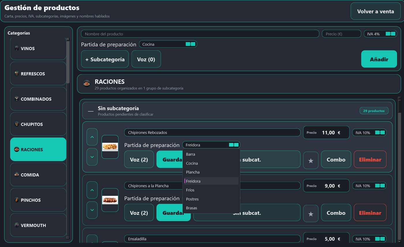 Asignación de partida de preparación por producto