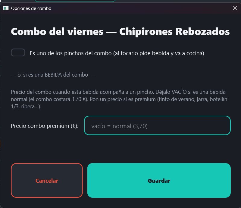 Configuración del Combo del viernes