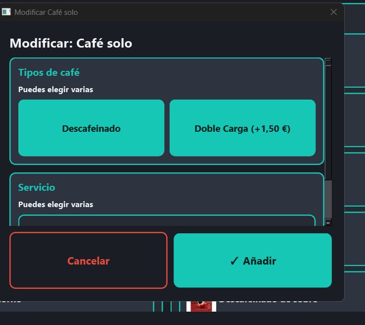 Pedidos KDS asociados a una mesa y zona concretas
