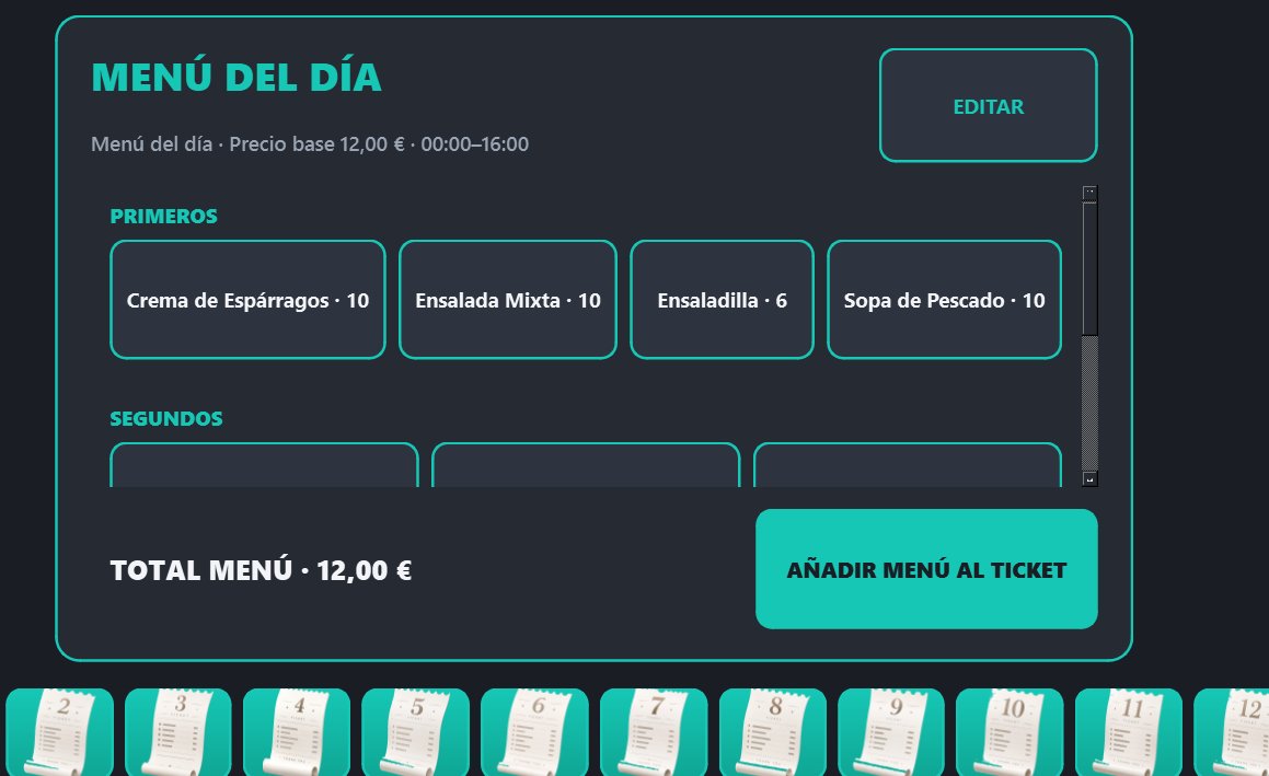 Selector de primeros con stock disponible por plato